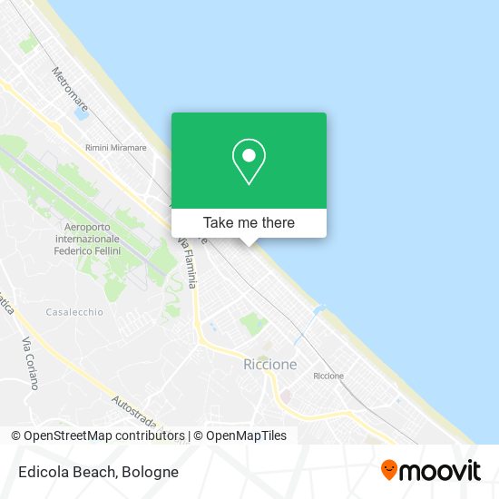 Edicola Beach map