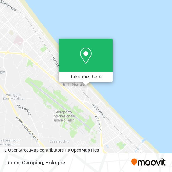 Rimini Camping map