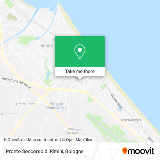 Pronto Soccorso di Rimini map
