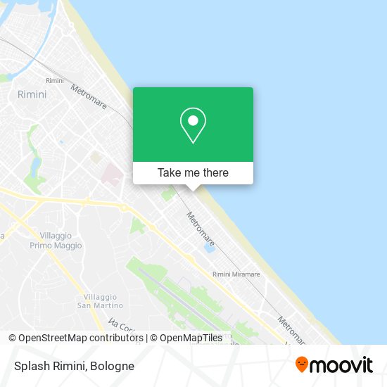 Splash Rimini map