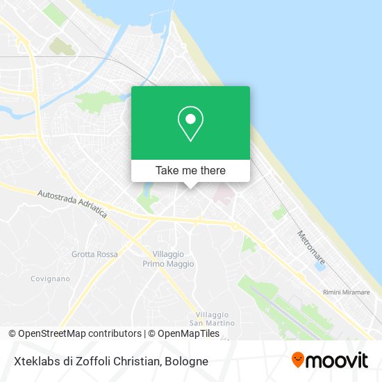 Xteklabs di Zoffoli Christian map