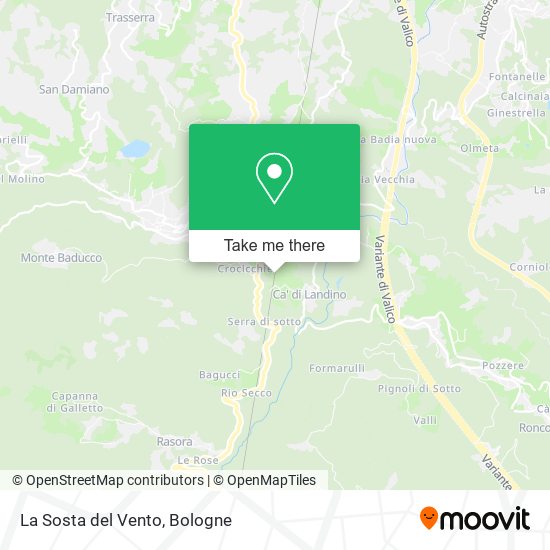 La Sosta del Vento map