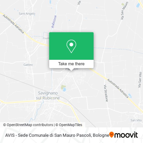 AVIS - Sede Comunale di San Mauro Pascoli map