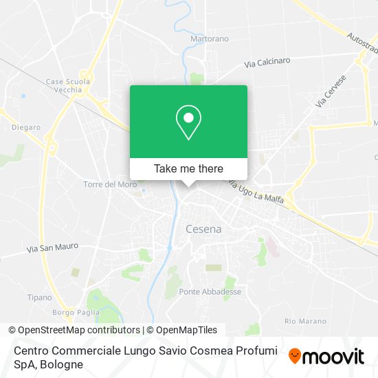Centro Commerciale Lungo Savio Cosmea Profumi SpA map