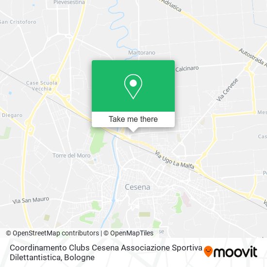 Coordinamento Clubs Cesena Associazione Sportiva Dilettantistica map