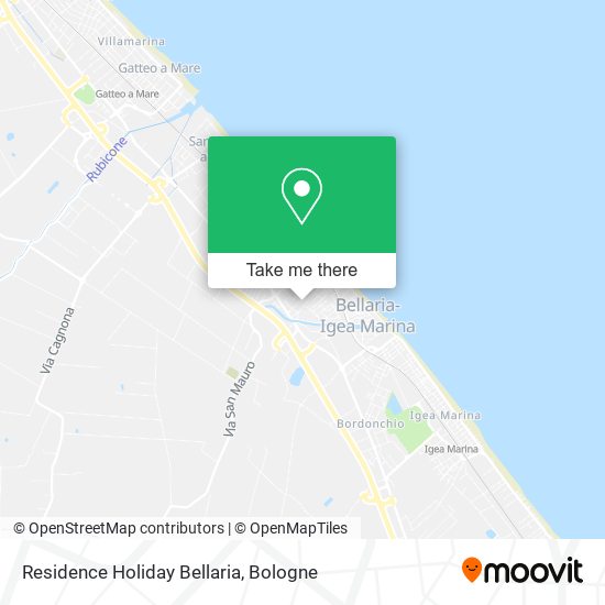 Residence Holiday Bellaria map