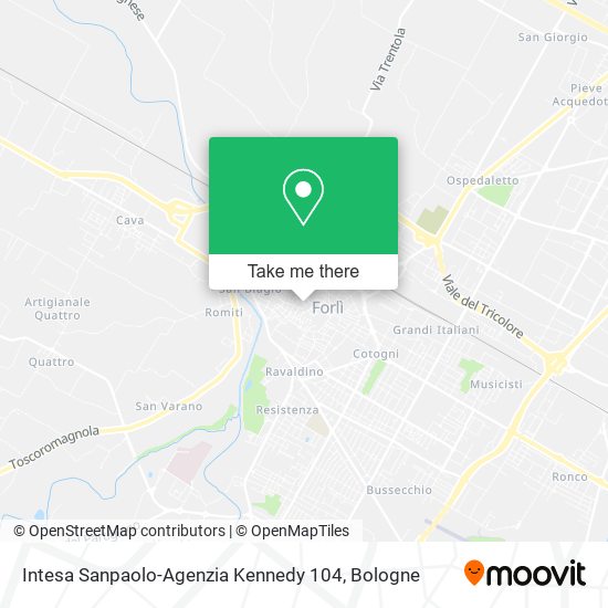 Intesa Sanpaolo-Agenzia Kennedy 104 map