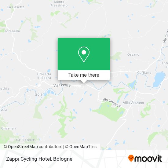 Zappi Cycling Hotel map