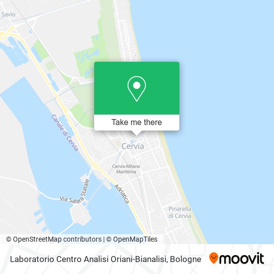 Laboratorio Centro Analisi Oriani-Bianalisi map