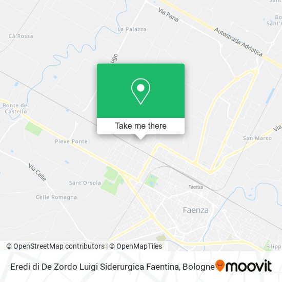 Eredi di De Zordo Luigi Siderurgica Faentina map