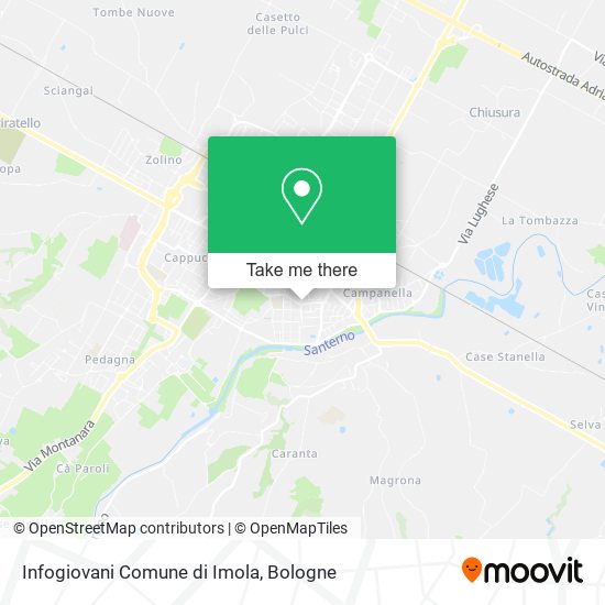 Infogiovani Comune di Imola map