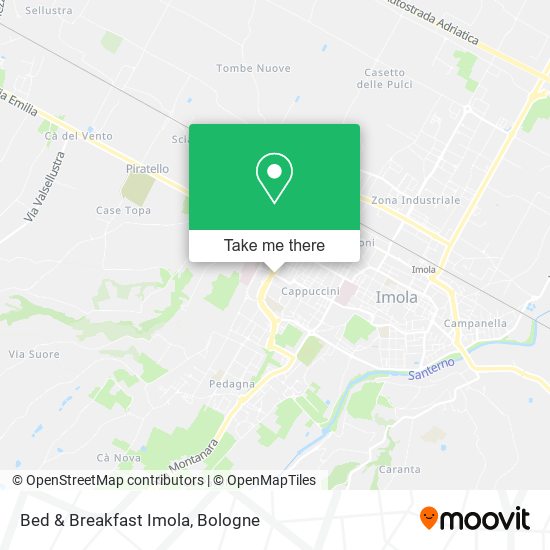 Bed & Breakfast Imola map