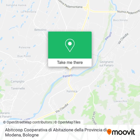 Abitcoop Cooperativa di Abitazione della Provincia di Modena map