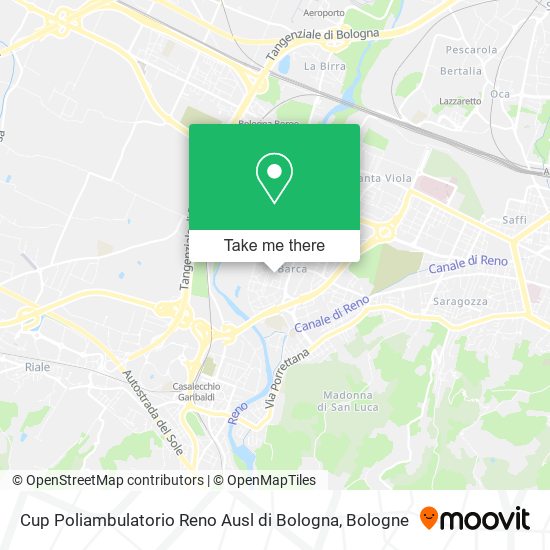 Cup Poliambulatorio Reno Ausl di Bologna map