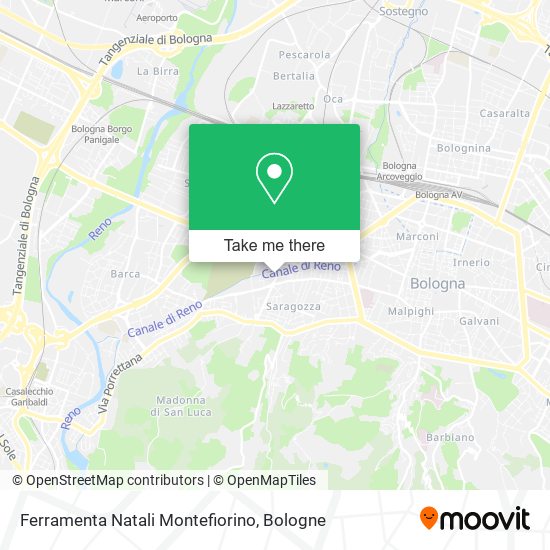 Ferramenta Natali Montefiorino map