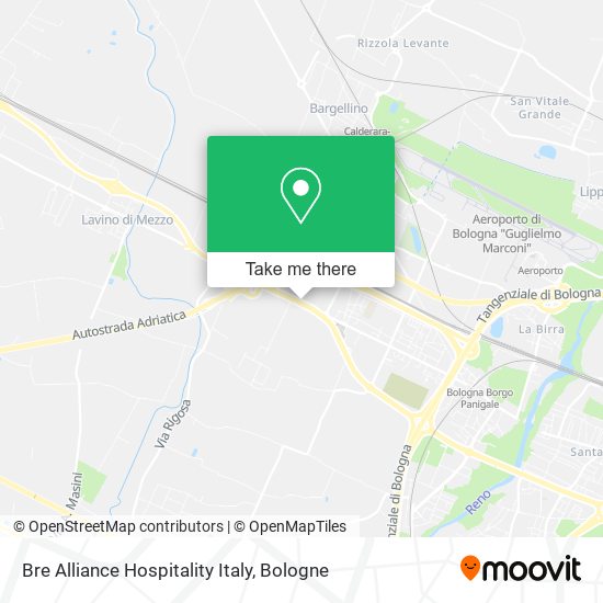 Bre Alliance Hospitality Italy map