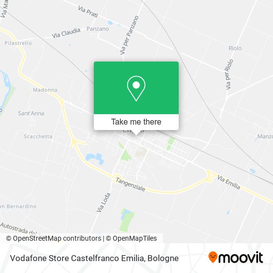 Vodafone Store Castelfranco Emilia map