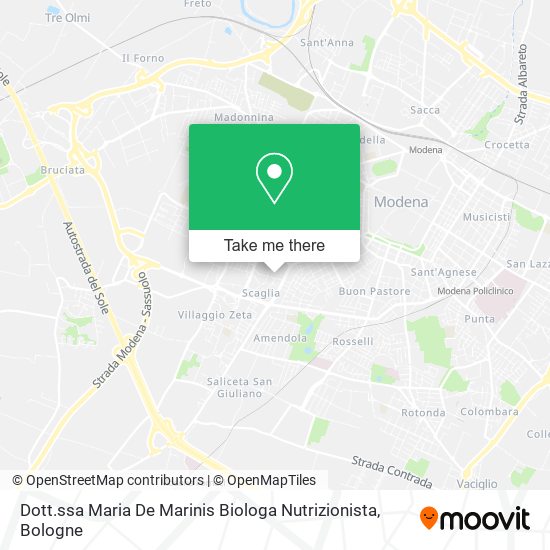 Dott.ssa Maria De Marinis Biologa Nutrizionista map