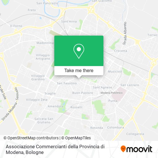 Associazione Commercianti della Provincia di Modena map
