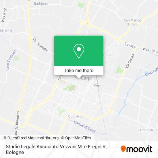 Studio Legale Associato Vezzani M. e Fregni R. map