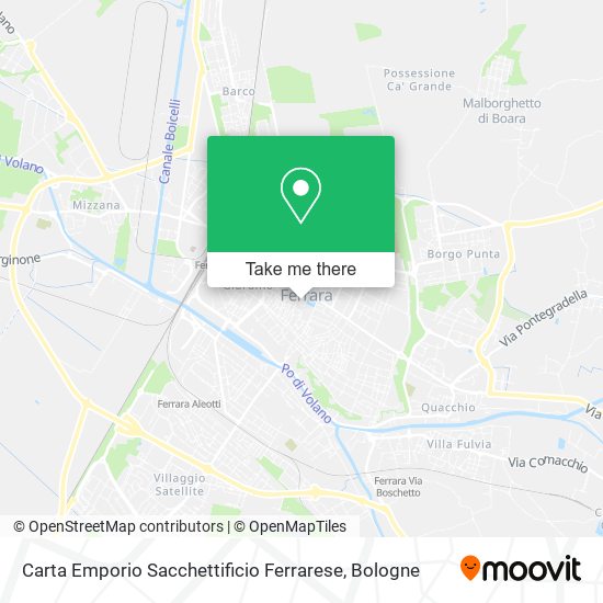 Carta Emporio Sacchettificio Ferrarese map