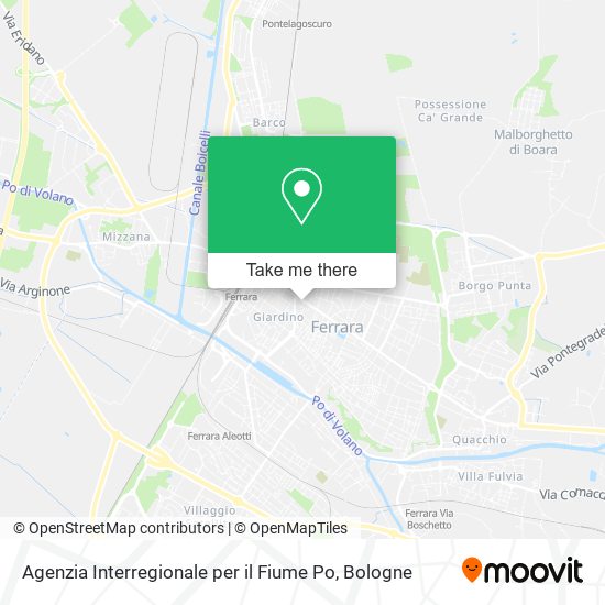 Agenzia Interregionale per il Fiume Po map