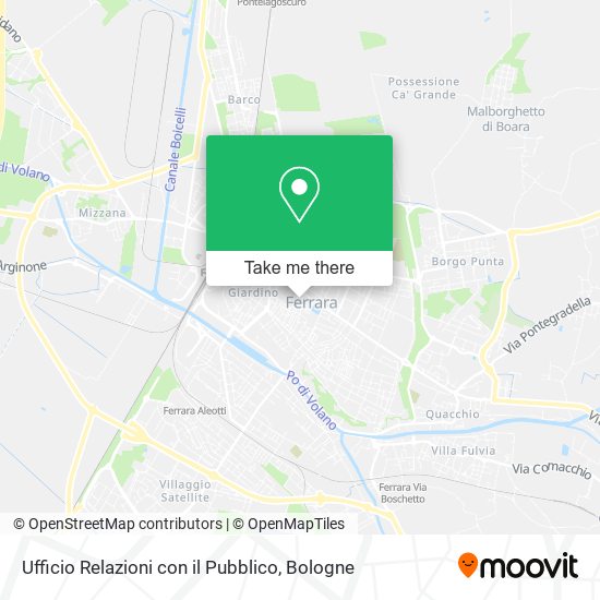 Ufficio Relazioni con il Pubblico map