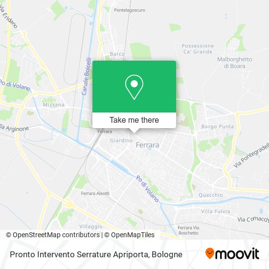 Pronto Intervento Serrature Apriporta map