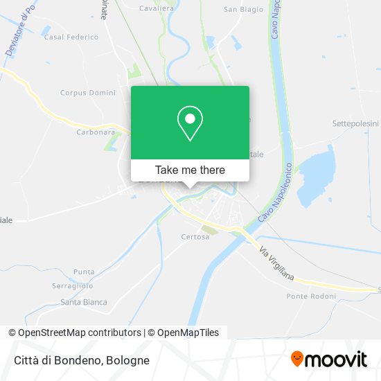Città di Bondeno map