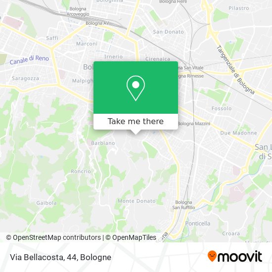 Via Bellacosta, 44 map