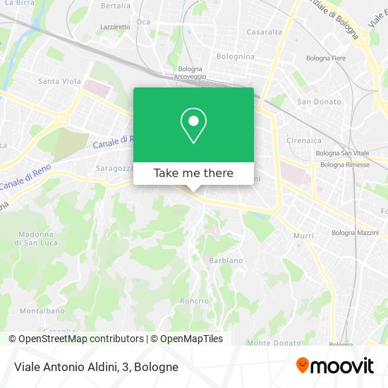 Viale Antonio Aldini, 3 map