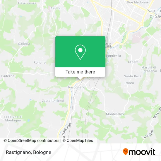 Rastignano map