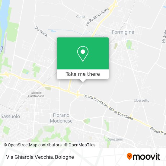 Via Ghiarola Vecchia map