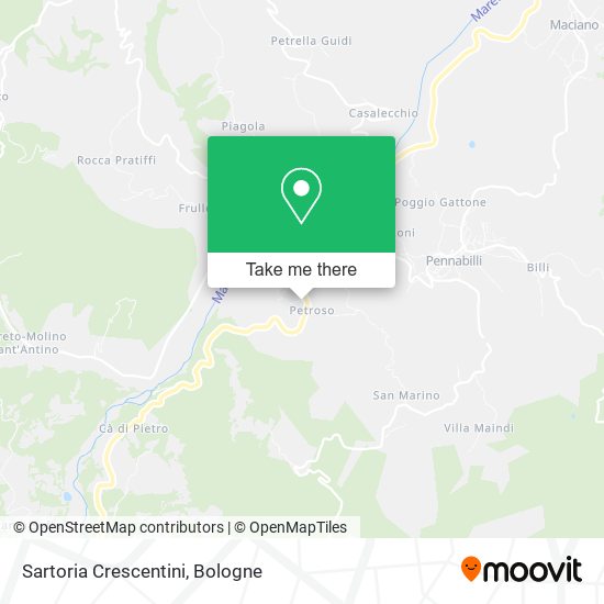 Sartoria Crescentini map