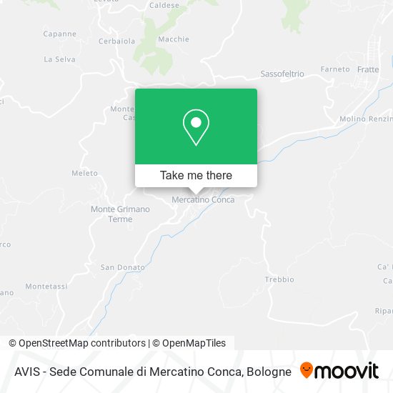 AVIS - Sede Comunale di Mercatino Conca map