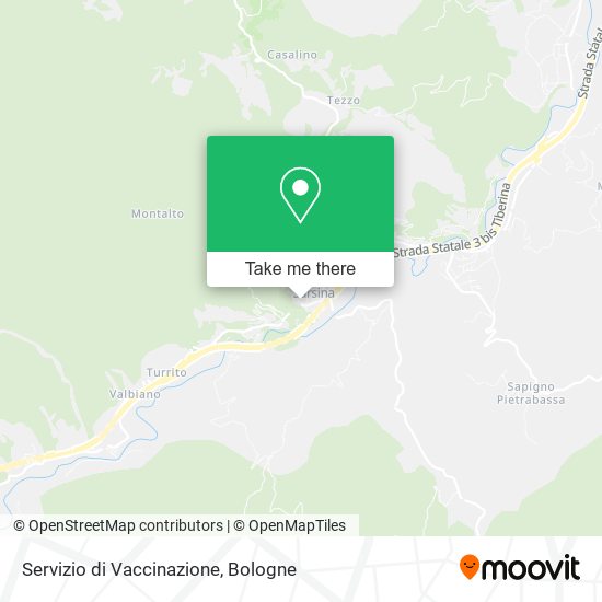 Servizio di Vaccinazione map