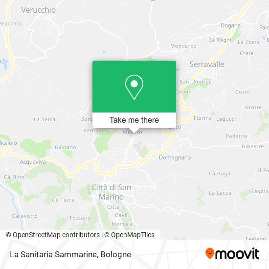 La Sanitaria Sammarine map