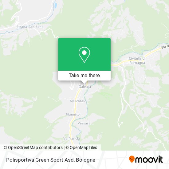 Polisportiva Green Sport Asd map