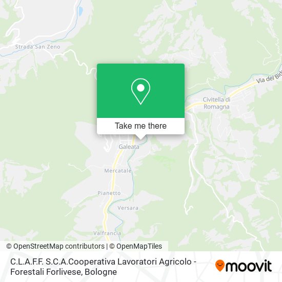 C.L.A.F.F. S.C.A.Cooperativa Lavoratori Agricolo - Forestali Forlivese map