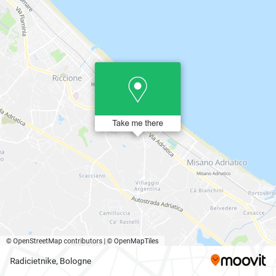 Radicietnike map