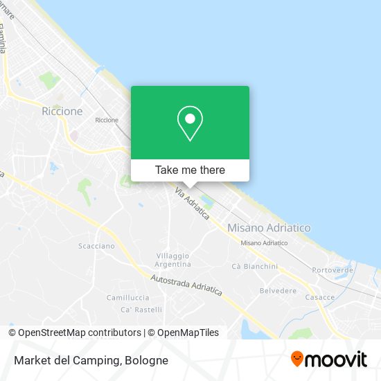 Market del Camping map