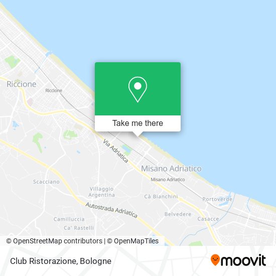 Club Ristorazione map