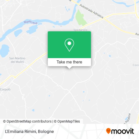 L'Emiliana Rimini map