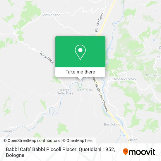 Babbi Cafe' Babbi Piccoli Piaceri Quotidiani 1952 map
