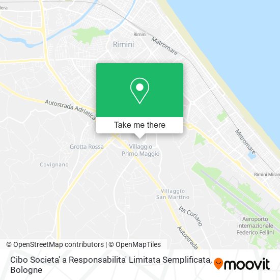 Cibo Societa' a Responsabilita' Limitata Semplificata map