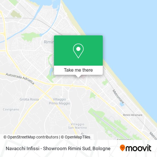 Navacchi Infissi - Showroom Rimini Sud map