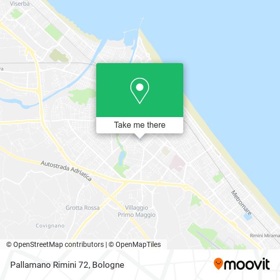 Pallamano Rimini 72 map