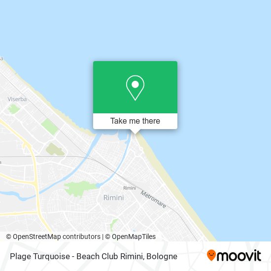 Plage Turquoise - Beach Club Rimini map