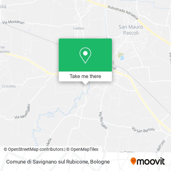 Comune di Savignano sul Rubicone map