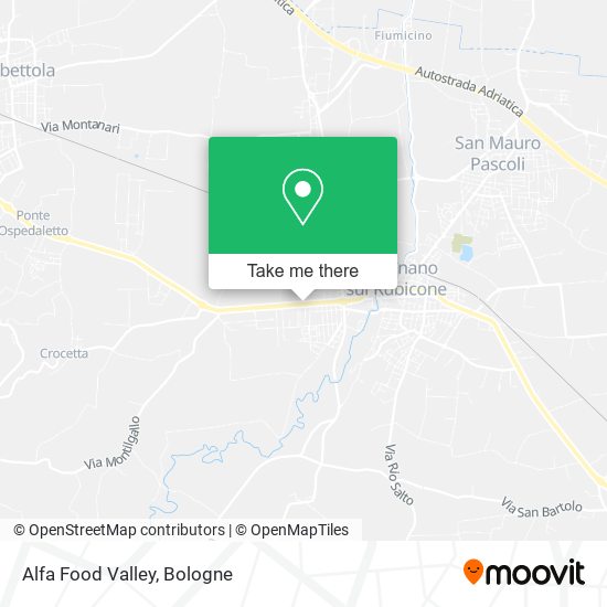 Alfa Food Valley map